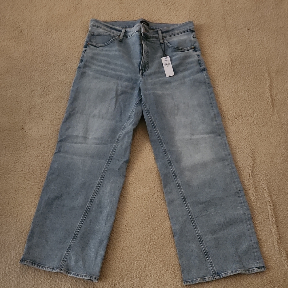 Express Classic Blue Wide Leg Jeans